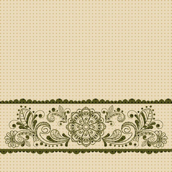 Vector vintage fondo floral — Vector de stock