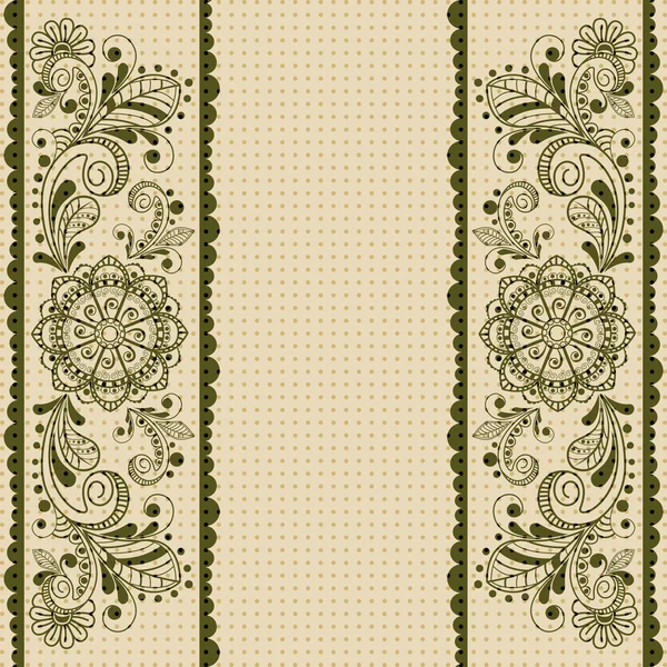 Vector vintage floral background — Stock Vector