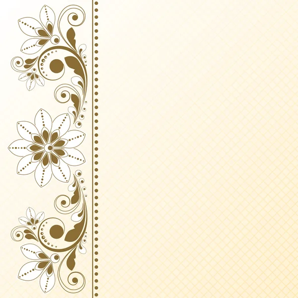 Vector vintage floral background — Stock Vector