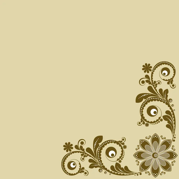 Vector vintage floral background — Stock Vector