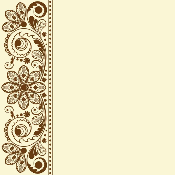 Vector vintage floral background — Stock Vector