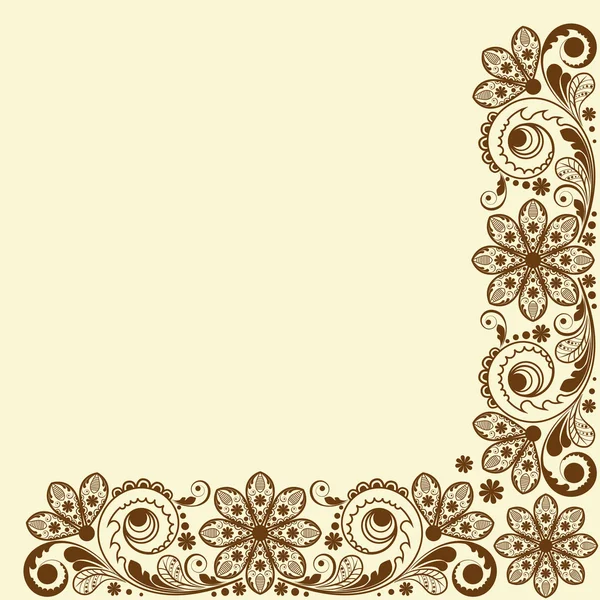 Vector vintage floral background — Stock Vector