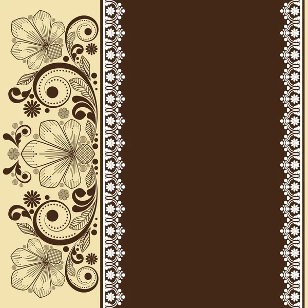 Vector vintage floral background — Stock Vector