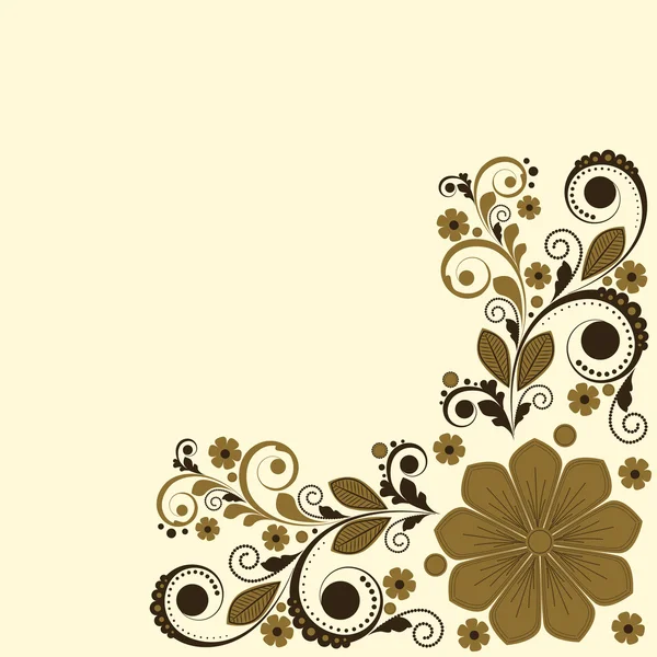 Vector vintage fondo floral — Archivo Imágenes Vectoriales