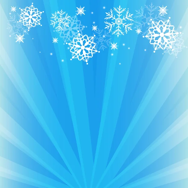 Vector winter background with snowflake — Stock Vector