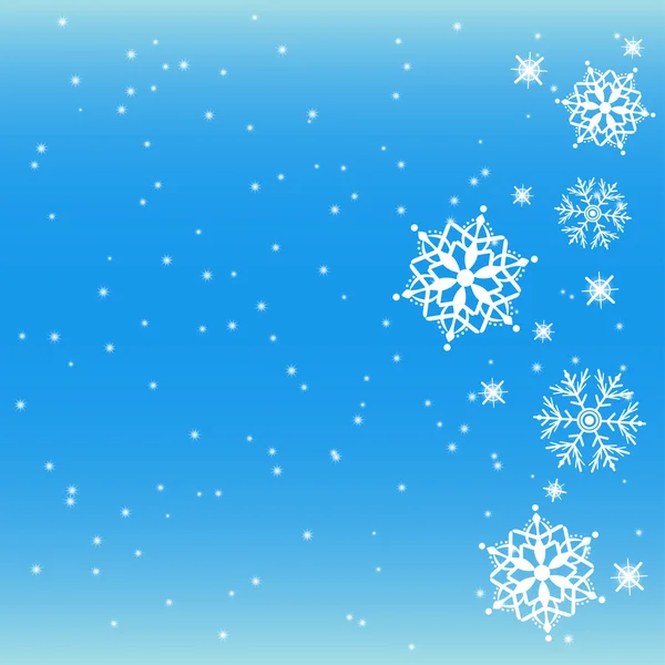 Vector winter background with snowflake — Stock Vector