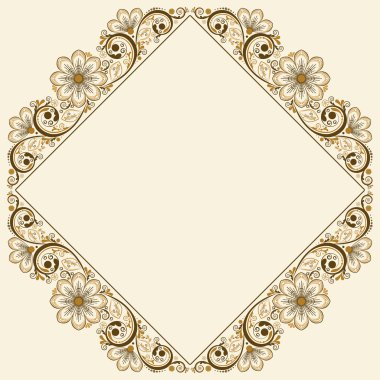 Vektör vintage çiçek arkaplanı