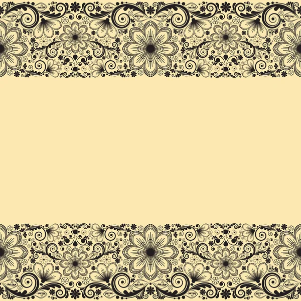 Vector vintage floral background — Stock Vector