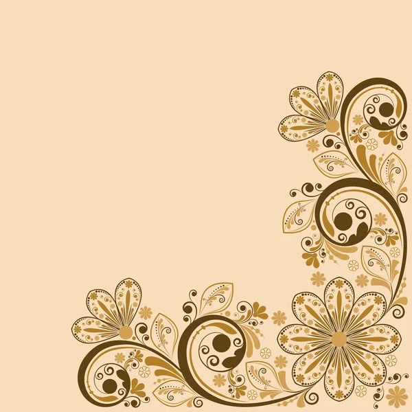 Vector vintage floral background — Stock Vector