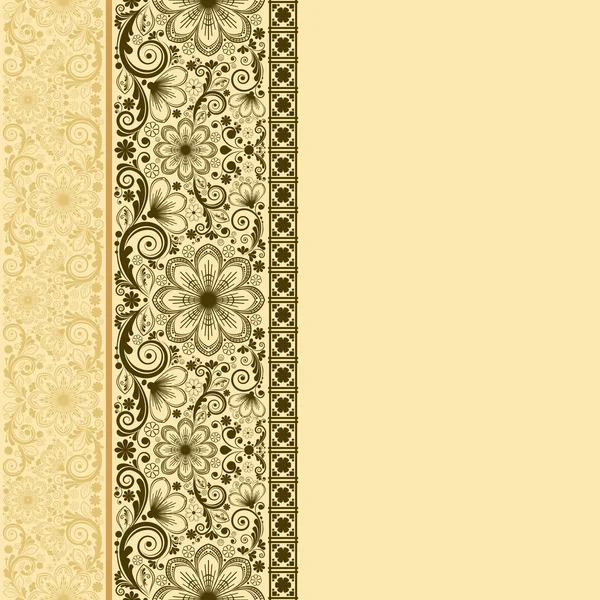 Vector vintage floral background — Stock Vector