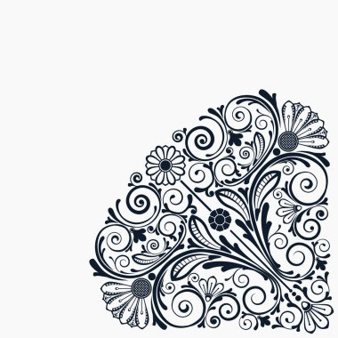 Vektör soyut çiçek arkaplanı