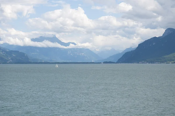 Ženevské jezero v létě — Stock fotografie