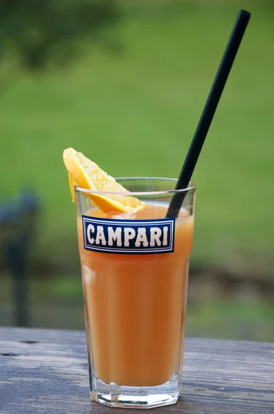 Een glas van campari oranje — Stockfoto