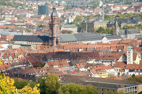 Wuerzburg stadsbild Royaltyfria Stockbilder
