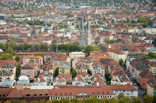 Wuerzburg stadsbild Royaltyfria Stockfoton