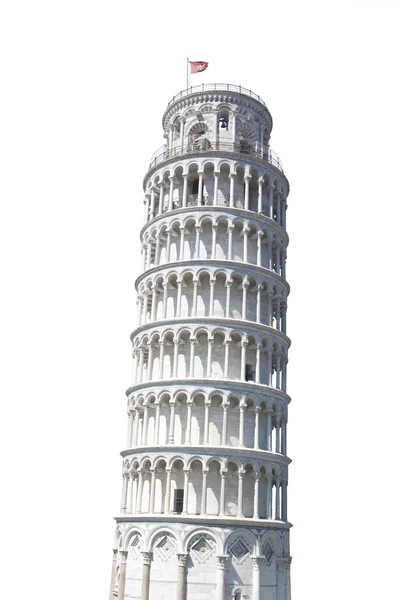 Torre inclinada de Pisa aislado — Foto de Stock