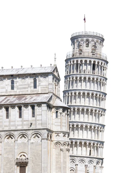 Torre inclinada de Pisa aislado — Foto de Stock