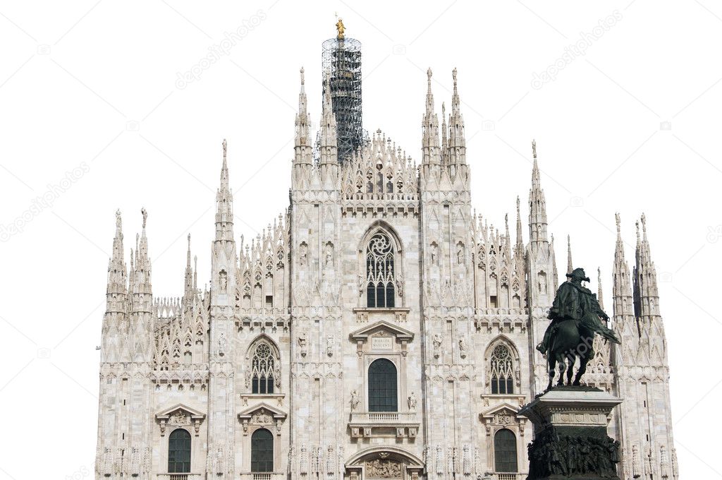 Milan Cathedral Isolated