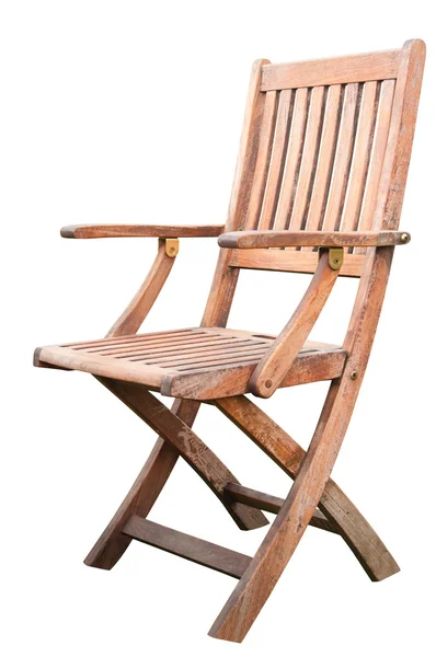 Деревянный стул изолирован — стоковое фото