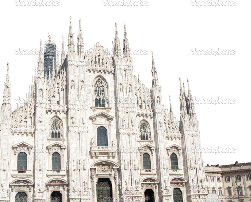 Milan Cathedral Isolated