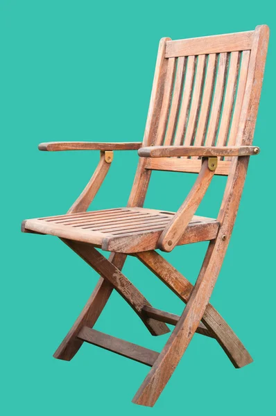 Dřevěná židle, samostatný — Stock fotografie