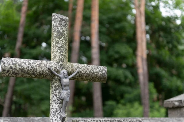 Eastern Europe Cemetery Candles Flowers — Stock Photo, Image