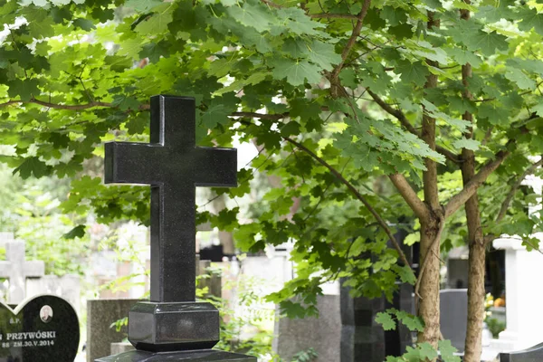 Východní Evropa Hřbitov Svíčky Květiny — Stock fotografie