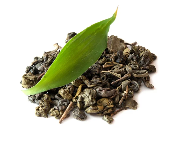 Green tea isolated — Stock Photo, Image
