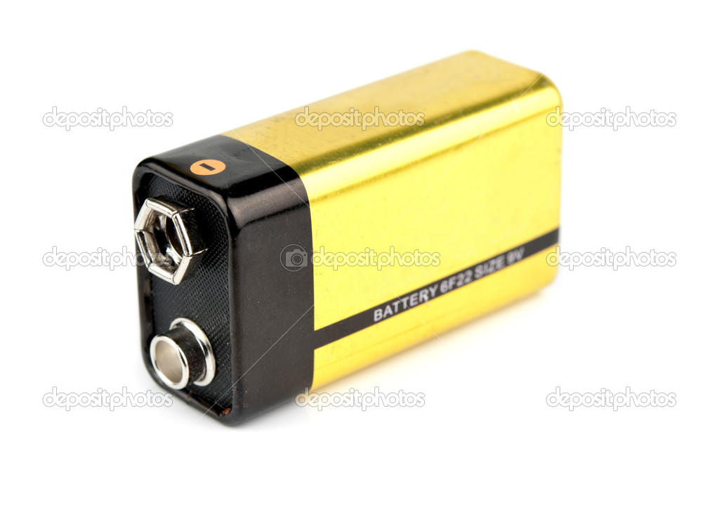 Yellow 9v battery