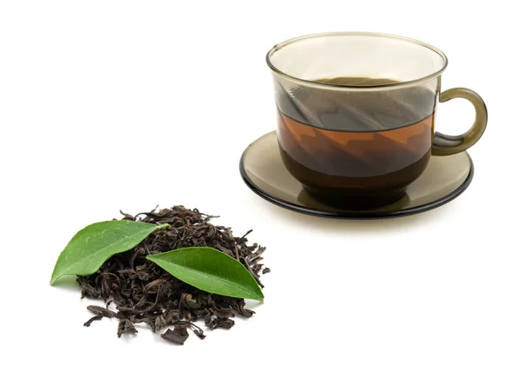 Cup, black tea — Stock Photo, Image