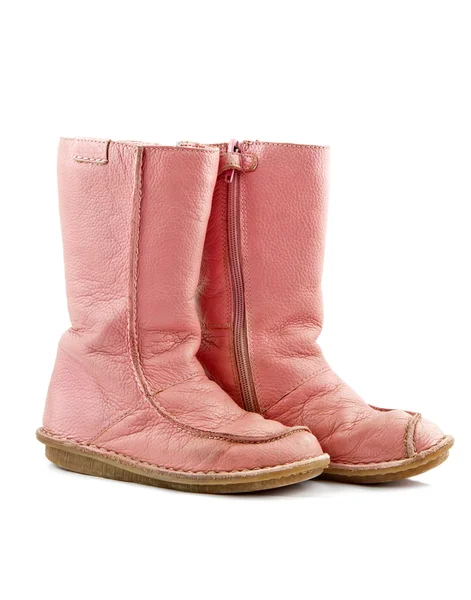 Рожевий зимового взуття — стокове фото