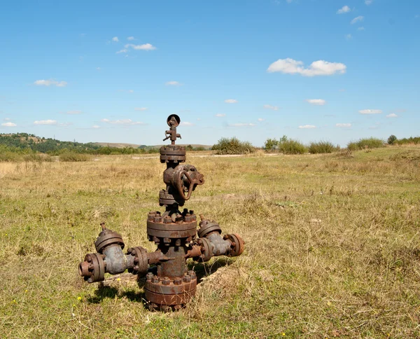 Wypełnione wellhead — Zdjęcie stockowe