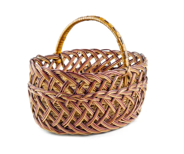 Empty wicker basket — Stock Photo, Image