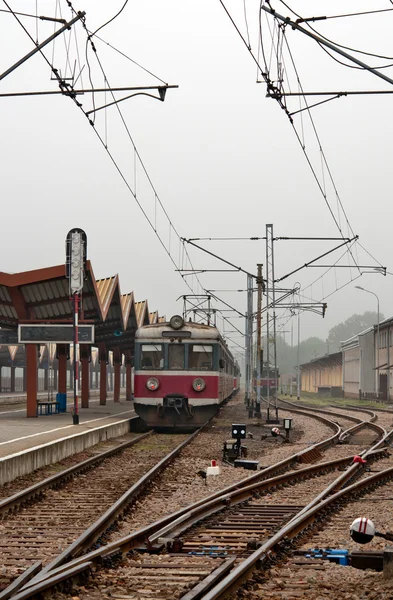 Järnvägsstationen i Polen — Stockfoto