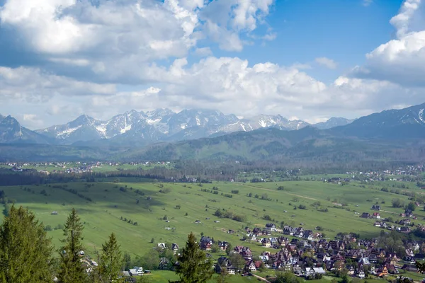 Prachtig Berglandschap Uitzicht Zakopane Tatra Gebergte Polen — Stockfoto