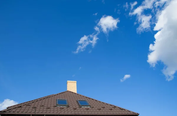 Cerca Chimenea Techo — Foto de Stock