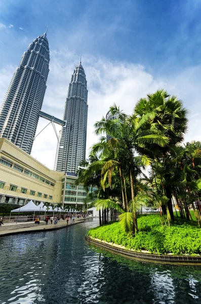 Sentrum av Kuala Lumpur i KLCC-distriktet – stockfoto