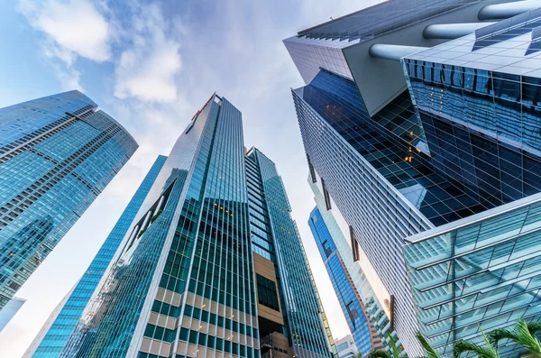 Wolkenkratzer im Finanzviertel Singapore — Stockfoto