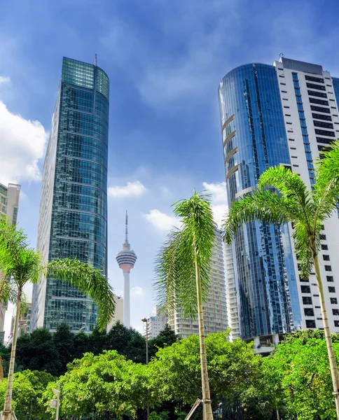 Centro de Kuala Lumpur no distrito de KLCC — Fotografia de Stock