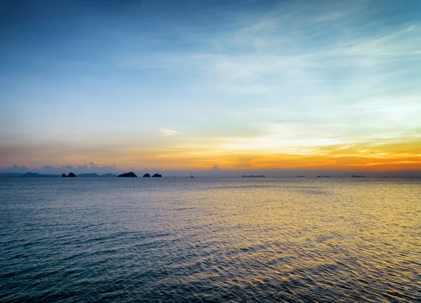 Sea and sky at sunset. Beautiful landscape Royalty Free Stock Images