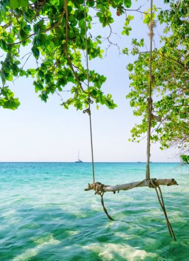 Temiz su ve mavi gökyüzü