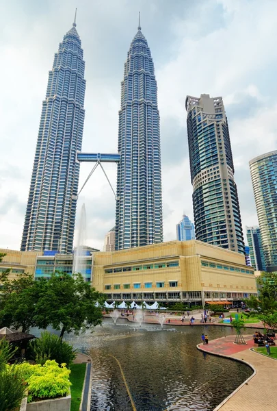 Kuala Lumpur klcc kerületben belvárosi — Stock Fotó