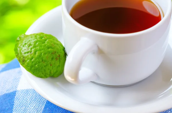 Earl grå te med bergamott — Stockfoto