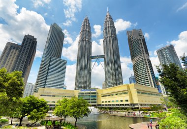 Downtown of Kuala Lumpur in KLCC district clipart