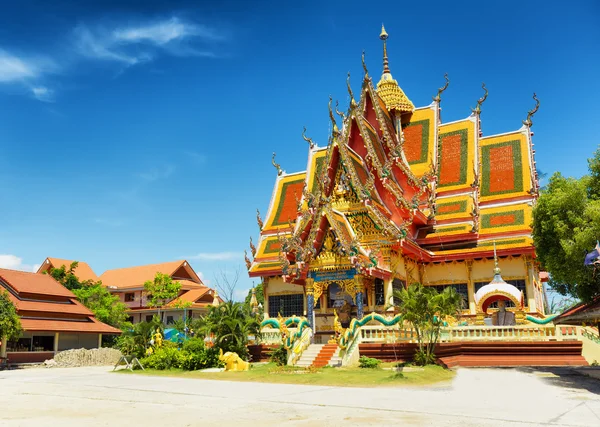 WAT plai laem tapınakta samui Adası, Tayland — Stok fotoğraf