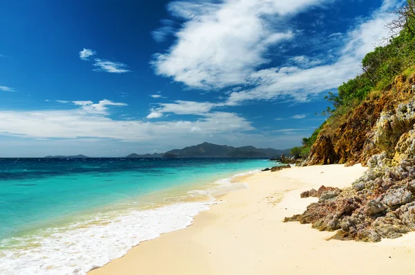 beyaz kum plaj. malcapuya Adası, Filipinler