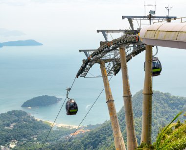 Langkawi Adası, Malezya 'daki teleferik.