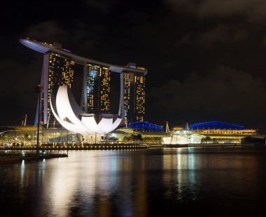 Marina bay sands Singapur finans bölgesi
