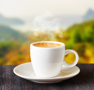 highlands zemin üzerine kahve