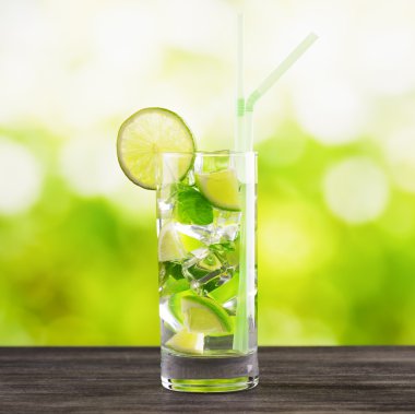 Mojito doğa özgeçmişlerine kokteyl